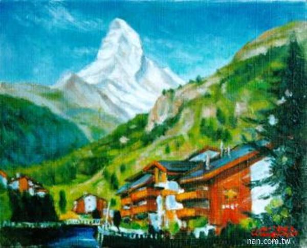 仰望馬特杭山